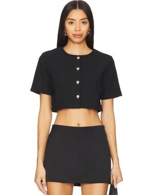 Amanda Uprichard Finley Black Top
